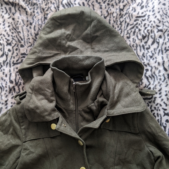 Wool bomber coat - Picture 3 of 10